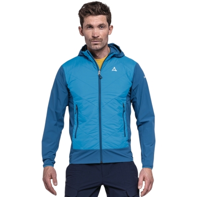 Schöffel Hybridjacke Hiking Style Blaueis MNS (warm PrimaLoft® Isolation, mit Kapuze) blau Herren