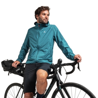 Schöffel Fahrrad-Hybridjacke Valve (winddicht, leicht) tealblau Herren