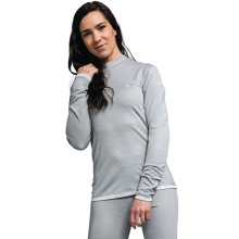 Schöffel Funktionsunterwäsche Langarmshirt Merino Turtle Neck (schnelltrocknend) hellgrau Damen