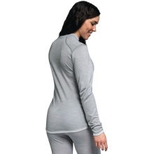 Schöffel Funktionsunterwäsche Langarmshirt Merino Turtle Neck (schnelltrocknend) hellgrau Damen