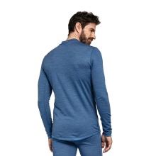 Schöffel Funktionsunterwäsche Langarmshirt Merino Turtle Neck (schnelltrocknend) blau Herren