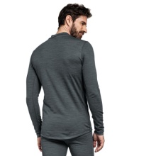 Schöffel Funktionsunterwäsche Langarmshirt Merino Turtle Neck (schnelltrocknend) schwarz/grau Herren