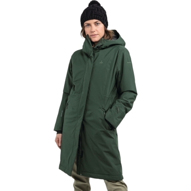 Schöffel Winter-Parka Urban Insulated Coat Style Gregale WMS (wasserdicht, atmungsaktiv) dunkelgrün Damen