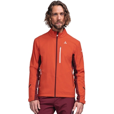 Schöffel Softshelljacke Rinnen (hohe Atmungsaktivität und Feuchtigkeitstransport) orange Herren