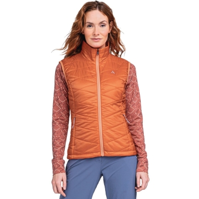 Schöffel Wander-Weste ZipIn Seewand Vest (wasserabweisend, winddicht) orange Damen