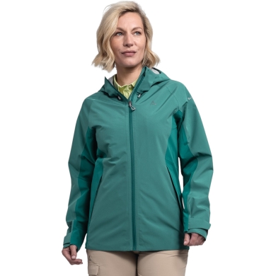 Schöffel Trekking-Wanderjacke Ankelspitz (2-Lagen, atmungsaktiv) tealgrün Damen