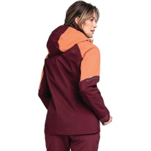 Schöffel Trekking-Wanderjacke Gaschurn (2-Lagen, wasserdicht und atmungsaktiv) orange/weinrot Damen