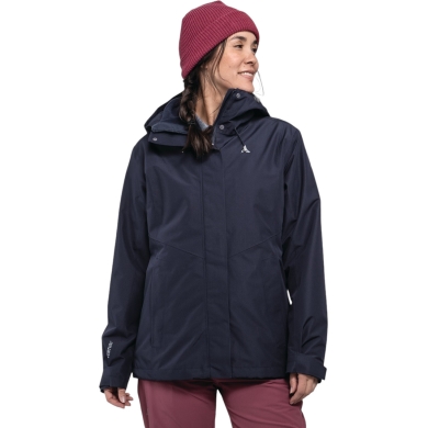 Schöffel Wanderjacke Hiking 3in1 Style Okere Jacket (2-Lagen VENTURI) navyblau Damen