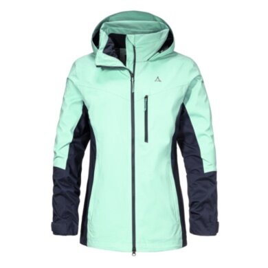 Schöffel Trekking-Wanderjacke ZipIn Stanzach (wasserdicht, strapazierfähig) mint/blau Damen