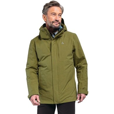 Schöffel Wander-Winterjacke Auerspitz 3in1 (wasser- und winddicht, atmungsaktiv) grün Herren