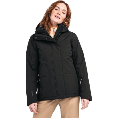 Schöffel Winterjacke Insulated Antwerpen (Kapuze, wasserdicht, atmungsaktiv) schwarz Damen