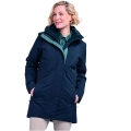 Schöffel Winterjacke 3in1 Parka Barth (2-Wege-Stretch, wasserdicht, winddicht) navyblau Damen