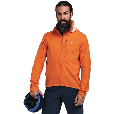 Schöffel Fahrrad-Regenjacke 2,5-Lagen Bohusleden (wasserdicht) orange Herren