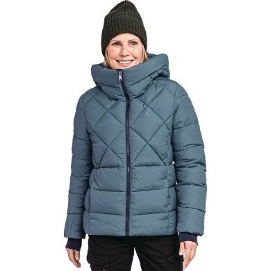 Schöffel Isolations-Winterjacke Boston Insulated (winddicht, wasserabweisend, sehr leicht) blaugrau Damen