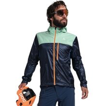 Schöffel Fahrradjacke Hybrid Flow Trail (winddicht, leicht) dunkelblau/mint Herren