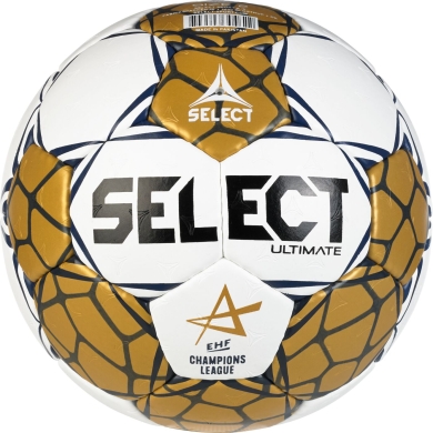 Select Handball Ultimate EHF Champions League (offizieller Champions League Spielball) v24 weiss/gold - Spielball