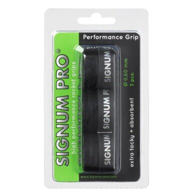 Signum Pro Overgrip Performance 0.6mm schwarz 3er