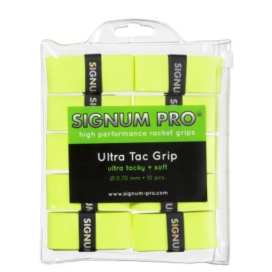 Signum Pro Overgrip Ultra Tac 0.70mm gelb 10er Clip-Beutel