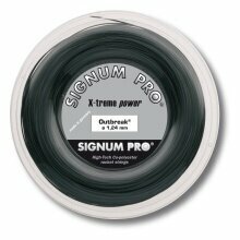 Signum Pro Tennissaite Outbreak (Haltbarkeit+Power) anthrazit 100m Rolle