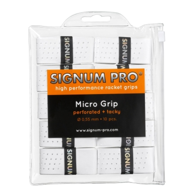 Signum Pro Overgrip Micro 0.55mm weiss 10er Clip-Beutel