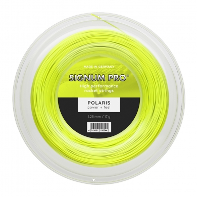 Signum Pro Tennissaite Polaris (Haltbarkeit+Power) neongelb 100m Rolle