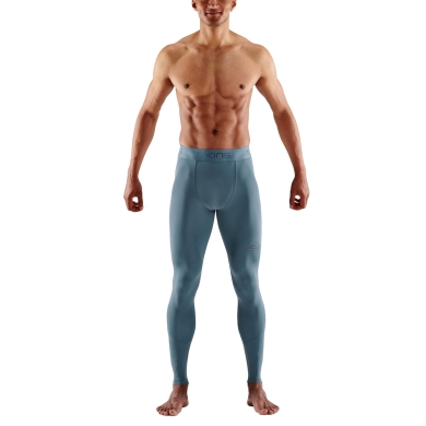 Skins Funktionshose 2-Series Tight Long (enganliegend, Kompression) blaugrau Herren