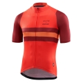 Skins Fahrrad-Tshirt Cycle X Chapeau (Front-Reißverschluss, schnelltrocknend, 3 Rückentaschen) rot Herren