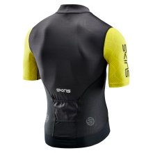 Skins Fahrrad-Shirt Cycle Elite Jersey (Front-Reißverschluss, schnelltrocknend) schwarz/gelb Herren