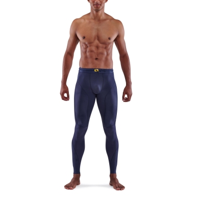 Skins Funktionshose 5-Series Tight Long (enganliegend, Kompression) navyblau Herren