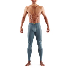 Skins Funktionshose 3-Series Tight Long (enganliegend) blaugrau Herren