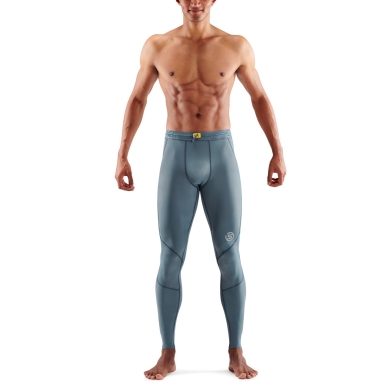 Skins Funktionshose 3-Series Tight Long (enganliegend) blaugrau Herren