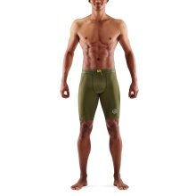 Skins Funktionshose 3-Series Half Tight Short (enganliegend) khakigrün Herren