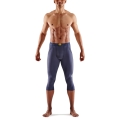 Skins Funktionshose 3-Series Thermal 3/4 Tight (enganliegend) navyblau Herren