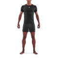 Skins Trainings-Tshirt 3-Series (100% Polyester, Mesh-Einsätze) schwarz Herren