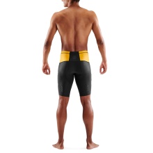 Skins Funktionshose TRI Brand Half Tight Short (für Triathlon, enganliegend, schnelltrocknend) schwarz/gelb Herren