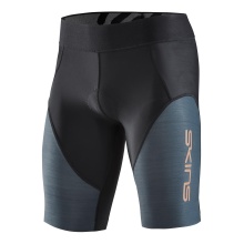 Skins Funktionshose TRI Elite Half Tight Short (für Triathlon, High-Tech-Kompression) schwarz/carbon Herren