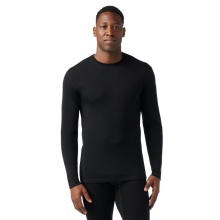 Smartwool Funktionsunterwäsche Langarmshirt Classic Thermal (wärmende Merinowolle, Rundhals) schwarz Herren