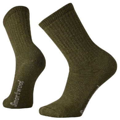 Smartwool Wandersocke Classic Edition Full Cushion Solid (weiche Merinowolle) olivegrün - 1 Paar