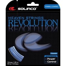 Besaitung mit Tennissaite Solinco Revolution blau