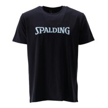 Spalding Freizeit Tshirt Logo SS23 (Baumwolle) navyblau Herren