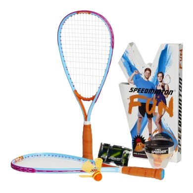 Speedminton® Set Fun -Einsteiger- (2xFun-Schläger,2xHeli-Speeder, 2xSpeedlights)