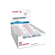 Sponser Liquid Energy Salty Tütchen (KohlenhydrateGel für langanhaltende Energieversorgung) 40x35g Box