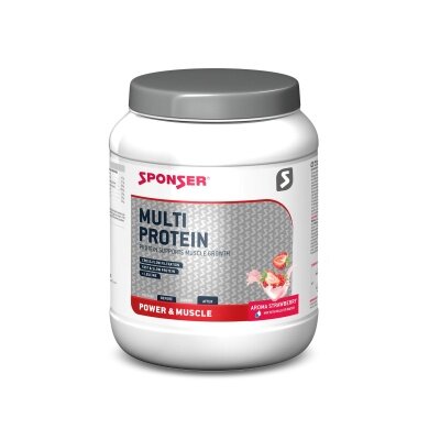 Sponser Power Multi Protein CFF (Mehrkomponenten Eiweiss) Erdbeere 850g Dose