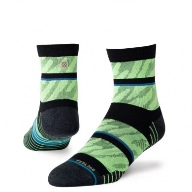 Stance Laufsocke Ankle Embrun Quarter neongrün - 1 Paar