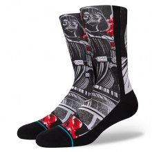 Stance Tagessocke Crew Manga Darth Vader Infiknit schwarz/rot - 1 Paar