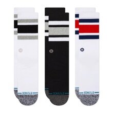 Stance Tagessocke Crew The Boyd Staple weiss/schwarz - 3 Paar