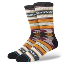 Stance Tagessocke Crew Baron Infiknit taupebraun/bunt - 1 Paar