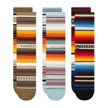 Stance Tagessocke Crew Curren Staple bunt - 3 Paar