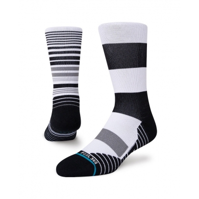 Stance Tagessocke Crew Dynamic Infiknit weiss/schwarz - 1 Paar