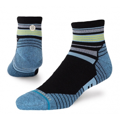 Stance Laufsocke Ankle Black Sheep Quarter schwarz/blau - 1 Paar